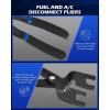 imageOrion Motor Tech 26pc Fuel Line Disconnect Tool Set Master Quick Disconnect Tool Kit with Fuel and AC Disconnect Pliers Fuel Line Removal Tool Set for AC Fuel ampamp Transmission Systems Black