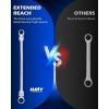 imageOrion Motor Tech 6Piece Ratcheting Wrench Set Metric 819 mm Flex Head Ratcheting Wrench Set Extra Long Ratchet Wrench Set with 72 Tooth Gear ampamp Double Box End