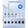 imageOrion Motor Tech 6pc 38quot Drive Magnetic Swivel Spark Plug Socket Set Thin Wall Spark Plug Sockets with 916quot 58quot 14mm 16mm Sizes CrV Steel Magnetic Spark Plug Socket Set with 6 Point ampamp 12 Point