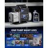 imageOrion Motor Tech A2L Vacuum Pump 35 cfm 14 hp Single Stage Sparkless Ignition Proof Vacuum Pump for R1234yf R32 R134a R22 R410A with 15 Micron Ultimate Vacuum Auto HVAC Vacuum Pump