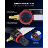 imageOrion Motor Tech Cylinder Leak Down Tester Kit Automotive Engine Leakage Tester Dual Gauge Air Cylinder Test Kit for Gas Petrol Engines Leakdown Diagnostic Detector Tool