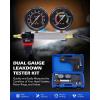 imageOrion Motor Tech Cylinder Leak Down Tester Kit Automotive Engine Leakage Tester Dual Gauge Air Cylinder Test Kit for Gas Petrol Engines Leakdown Diagnostic Detector Tool