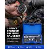 imageOrion Motor Tech Engine Compression Tester Kit 11 pc Cylinder Compression Tester Kit with Spark Plug Tester Engine Cylinder Pressure Gauge for Gas Petrol Engines