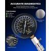 imageOrion Motor Tech Engine Compression Tester Kit 9pc Cylinder Compression Tester Kit with Spark Plug Tester for Mechanics Engine Cylinder Pressure Gauge for Gas Petrol Engines