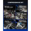 imageOrion Motor Tech Fuel Line Pliers Set 5 pc Disconnect Set With Filter Caliper Hose Pipe Clamp Clip 80 Degree Pliers HeavyDuty Pipe Repair Set for Auto Line