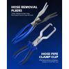 imageOrion Motor Tech Fuel Line Pliers Set 5 pc Disconnect Set With Filter Caliper Hose Pipe Clamp Clip 80 Degree Pliers HeavyDuty Pipe Repair Set for Auto Line