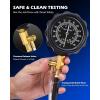 imageOrion Motor Tech Fuel Pressure Gauge  0140psi Fuel Gauge with Hoses ampamp Adapters Gasoline Pressure Tester