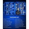 imageOrion Motor Tech Fuel Pressure Gauge  0140psi Fuel Gauge with Hoses ampamp Adapters Gasoline Pressure Tester