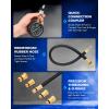 imageOrion Motor Tech Gasoline Compression Tester Kit 8pc Petrol Engine Compression Tester Set with 0300 psi Pressure Gauge 4 Adapters Small Engine Compression Gauge Set for Motorcycle Car TruckRed