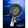 imageOrion Motor Tech Gasoline Compression Tester Kit 8pc Petrol Engine Compression Tester Set with 0300 psi Pressure Gauge 4 Adapters Small Engine Compression Gauge Set for Motorcycle Car TruckRed
