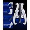 imageOrion Motor Tech Gear Puller Set 3quot 4quot 6quot 3 Jaw Puller Kit for Pulley Gear Bearing Flywheel Removal Heavy Duty Pulley Puller with Reversible Jaws 3 pcs Bearing Puller Tool Kitsilver