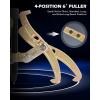 imageOrion Motor Tech Gear Puller Set 3quot 4quot 6quot 3 Jaw Puller Kit for Pulley Gear Bearing Flywheel Removal Heavy Duty Pulley Puller with Reversible Jaws 3 pcs Bearing Puller Tool Kitgold