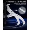 imageOrion Motor Tech Gear Puller Set 3quot 4quot 6quot 3 Jaw Puller Kit for Pulley Gear Bearing Flywheel Removal Heavy Duty Pulley Puller with Reversible Jaws 3 pcs Bearing Puller Tool Kitsilver