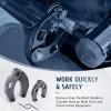imageOrion Motor Tech Gland Nut Spanner Wrench Kit for 1quot to 6quot Gland Nuts 1266 ampamp 7463 Hydraulic Cylinder Wrench Set 4pc Large ampamp Small Wrench Set with 12quot ampamp 34quot Drive for Hydraulic Cylinders Repairs