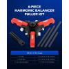 imageOrion Motor Tech Harmonic Balancer Puller Kit Adjustable 3Jaw Puller Set for Removing Harmonic Dampers ampamp Balancers 3Jaw Pulley Puller Set Compatible with Chevy GM Chrysler Cadillac Ford Morered