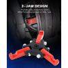 imageOrion Motor Tech Harmonic Balancer Puller Kit Adjustable 3Jaw Puller Set for Removing Harmonic Dampers ampamp Balancers 3Jaw Pulley Puller Set Compatible with Chevy GM Chrysler Cadillac Ford Morered