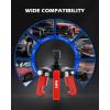 imageOrion Motor Tech Harmonic Balancer Puller Kit Adjustable 3Jaw Puller Set for Removing Harmonic Dampers ampamp Balancers 3Jaw Pulley Puller Set Compatible with Chevy GM Chrysler Cadillac Ford Morered