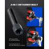 imageOrion Motor Tech Harmonic Balancer Puller Kit Adjustable 3Jaw Puller Set for Removing Harmonic Dampers ampamp Balancers 3Jaw Pulley Puller Set Compatible with Chevy GM Chrysler Cadillac Ford Morered
