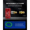imageOrion Motor Tech R1234yf Quick Coupler Quick Connect R1234yf Adapters ampamp AC Hose Fitting Connectors HP LP R1234yf Couplers for Air Conditioning Evacuation and Recharging 14quot Flares Set of 2