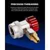 imageOrion Motor Tech R134a Quick Coupler Adapters R134a Manifold Gauge Adapters and Hose Fittings HP and LP Connectors for R134a Car AC System 14quot Flares 2pcs