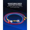 imageOrion Motor Tech R134a Quick Coupler Adapters R134a Manifold Gauge Adapters and Hose Fittings HP and LP Connectors for R134a Car AC System 14quot Flares 2pcs