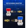 imageOrion Motor Tech R134a Quick Coupler Adapters R134a Manifold Gauge Adapters and Hose Fittings HP and LP Connectors for R134a Car AC System 14quot Flares 2pcs