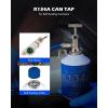imageOrion Motor Tech R134a Self Sealing Can Tap SelfSealing Can Opener for R134a Refrigerant SelfSealing Cans with Tank Adapter for 14quot and 12quot AC Charging Hoses for Refilling Automotive AC System