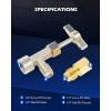imageOrion Motor Tech R134a Self Sealing Can Tap SelfSealing Can Opener for R134a Refrigerant SelfSealing Cans with Tank Adapter for 14quot and 12quot AC Charging Hoses for Refilling Automotive AC System