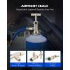 imageOrion Motor Tech R134a Self Sealing Can Tap SelfSealing Can Opener for R134a Refrigerant SelfSealing Cans with Tank Adapter for 14quot and 12quot AC Charging Hoses for Refilling Automotive AC System