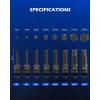 imageOrion Motor Tech Torx Bit Socket Set 8pc 12quot Drive Impact Torx Bit Socket Set T30 T40 T45 T50 T55 T60 T70 ampamp T80 Sockets CrMo Steel Torx Impact Socket Set for Fastener Replacement with Carry CaseHex Allen Bit Socket Set