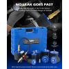 imageOrion Motor Tech Turbo System Leakage Tester Kit 10pc Turbo Boost Leak Tester Set with 4 Pairs of Stepped Adapters 138quot to 312quot Turbo Pressure Leakage Tester for Cooling Emissions Exhaust Pipesblue
