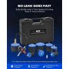 imageOrion Motor Tech Turbo System Leakage Tester Kit 10pc Turbo Boost Leak Tester Set with 4 Pairs of Stepped Adapters 138quot to 312quot Turbo Pressure Leakage Tester for Cooling Emissions Exhaust Pipesblack