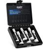imageOrion Motor Tech 12quot Dr Diesel Injector Socket Wrench Set 6pc 12pt Diesel Fuel Socket Set with 12 14 16 17 18 19mm Wrenches LType Diesel Mechanic Tool for Dismantling Fuel Line with Case