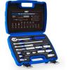 imageOrion Motor Tech 14pc Spark Plug Socket Set 38 Inch Drive Magnetic Swivel Spark Plug Socket Set with Torque Wrench Torque Bits Universal Joint and Extension Bar 545 ftlb Spark Plug Removal Tool