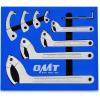 imageOrion Motor Tech 8pc Adjustable Pin Spanner Wrench Tool Set Spanner Nut Wrench Tools with Changeable Heads for Pipes Heating Cars Coilover Hook Wrenches for Suspension System 34quot to 6110quot