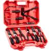 imageOrion Motor Tech 9pcs Hose Clamp Pliers for Fuel Oil ampamp Water Hoses Automotive Long Reach Hose Clamp Remover Kit with Flexible Wire Clic R Type Swivel Jaw Flat Band Pliers Case BlueBlack