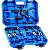 imageOrion Motor Tech 9pcs Hose Clamp Pliers for Fuel Oil ampamp Water Hoses Automotive Long Reach Hose Clamp Remover Kit with Flexible Wire Clic R Type Swivel Jaw Flat Band Pliers Case BlueBlue