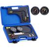 imageOrion Motor Tech Cylinder Leak Down Tester Kit Automotive Engine Leakage Tester Dual Gauge Air Cylinder Test Kit for Gas Petrol Engines Leakdown Diagnostic Detector Tool