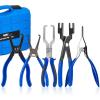 imageOrion Motor Tech Fuel Line Pliers Set 5 pc Disconnect Set With Filter Caliper Hose Pipe Clamp Clip 80 Degree Pliers HeavyDuty Pipe Repair Set for Auto Line