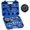 imageOrion Motor Tech Fuel Pressure Gauge  0140psi Fuel Gauge with Hoses ampamp Adapters Gasoline Pressure Tester