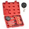imageOrion Motor Tech Gasoline Compression Tester Kit 8pc Petrol Engine Compression Tester Set with 0300 psi Pressure Gauge 4 Adapters Small Engine Compression Gauge Set for Motorcycle Car TruckRed