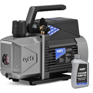 imageOrion Motor Tech A2L Vacuum Pump 35 cfm 14 hp Single Stage Sparkless Ignition Proof Vacuum Pump for R1234yf R32 R134a R22 R410A with 15 Micron Ultimate Vacuum Auto HVAC Vacuum Pump