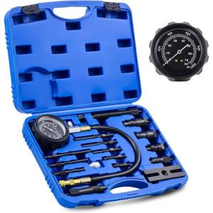 imageOrion Motor Tech Diesel Engine Compression Tester 18pc Diesel Compression Tester with 01000 psi Diesel Pressure Gauge Adapters Diesel Injector Tester Diesel Pressure Tester Kit