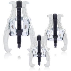 imageOrion Motor Tech Gear Puller Set 3quot 4quot 6quot 3 Jaw Puller Kit for Pulley Gear Bearing Flywheel Removal Heavy Duty Pulley Puller with Reversible Jaws 3 pcs Bearing Puller Tool Kitsilver