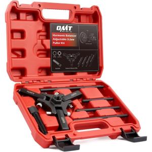 imageOrion Motor Tech Harmonic Balancer Puller Kit Adjustable 3Jaw Puller Set for Removing Harmonic Dampers ampamp Balancers 3Jaw Pulley Puller Set Compatible with Chevy GM Chrysler Cadillac Ford Moreblack