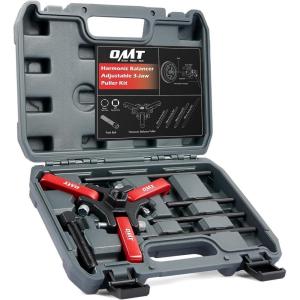imageOrion Motor Tech Harmonic Balancer Puller Kit Adjustable 3Jaw Puller Set for Removing Harmonic Dampers ampamp Balancers 3Jaw Pulley Puller Set Compatible with Chevy GM Chrysler Cadillac Ford Morered
