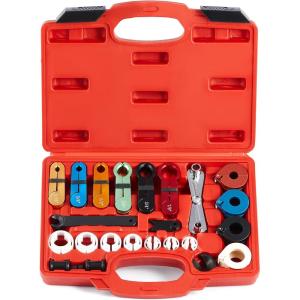 imageOrion Motor Tech Master Quick Disconnect Tool Set 25pc Line Disconnect Tool Kit for AC Fuel ampamp Transmission Systems Fuel Line Disconnect Tools for Mechanics Compatible with Ford Chevy GM More RedRed