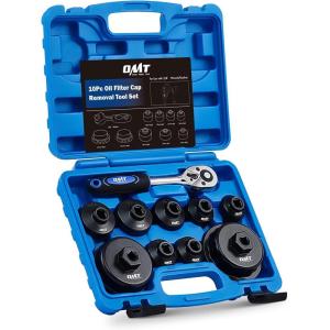 imageOrion Motor Tech Oil Filter Wrench Set 10pc Oil Filter Socket Set 38quot Drive Metric Oil Filter Cap Wrench Removal Tool Kit Low Profile Oil Filter Socket Set Compatible with Toyota VW BMW Mercedes