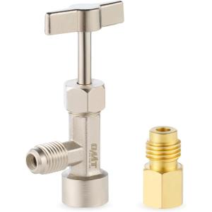 imageOrion Motor Tech R134a Self Sealing Can Tap SelfSealing Can Opener for R134a Refrigerant SelfSealing Cans with Tank Adapter for 14quot and 12quot AC Charging Hoses for Refilling Automotive AC System