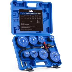 imageOrion Motor Tech Turbo System Leakage Tester Kit 10pc Turbo Boost Leak Tester Set with 4 Pairs of Stepped Adapters 138quot to 312quot Turbo Pressure Leakage Tester for Cooling Emissions Exhaust Pipesblue